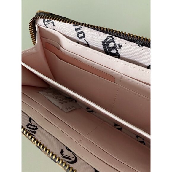 Juicy Couture Juicy Romance Gusset Single Zip Around Natural Leopard VIRAL NEW - Picture 13 of 16